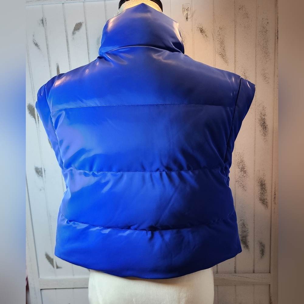 Sage & Fig Cobalt Blue Puffer Vest - Picture 4 of 10